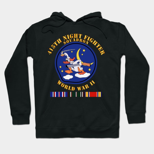 415th Night Fighter Squadron - WWII w EU SVC Hoodie by twix123844